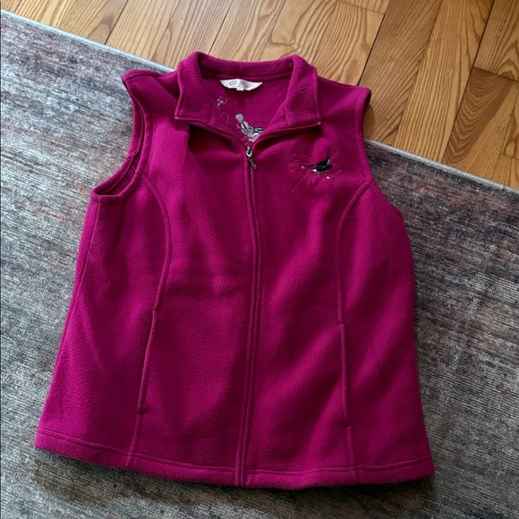 Northern Reflections Jackets & Blazers - Northern Reflections Redneck Black Bird Fleece Vest Large